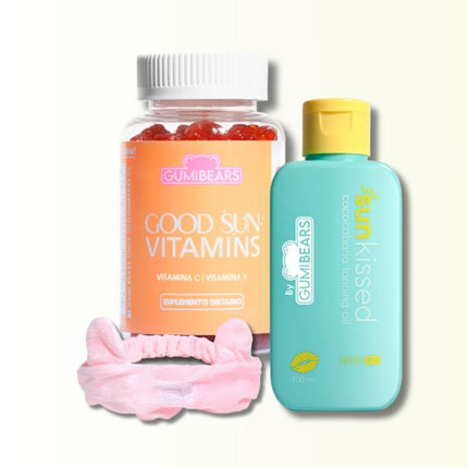 GOOD SUN VITAMINS + SUN KISSED + CINTILLO ROSA