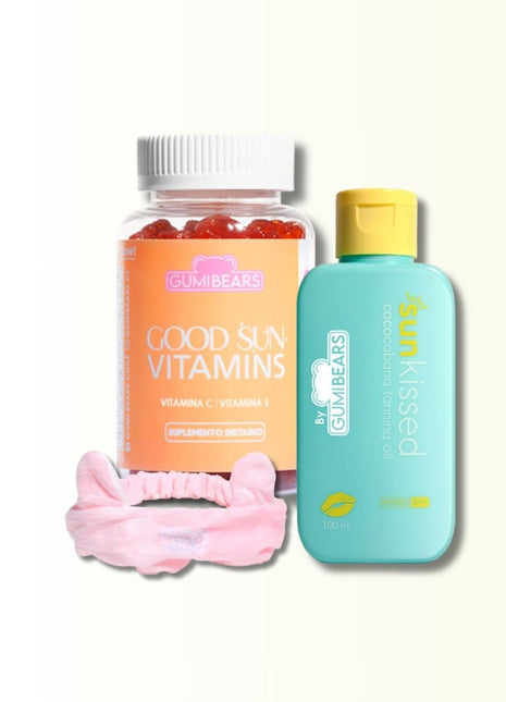 GOOD SUN VITAMINS + SUN KISSED + CINTILLO ROSA