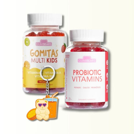 GOMITAS MULTI KIDS + PROBIOTIC VITAMINS + LLAVERO