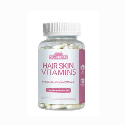 VITAMINAS HAIR & SKIN COLÁGENO - BIOTINA 1 UN - GUMIBEARS