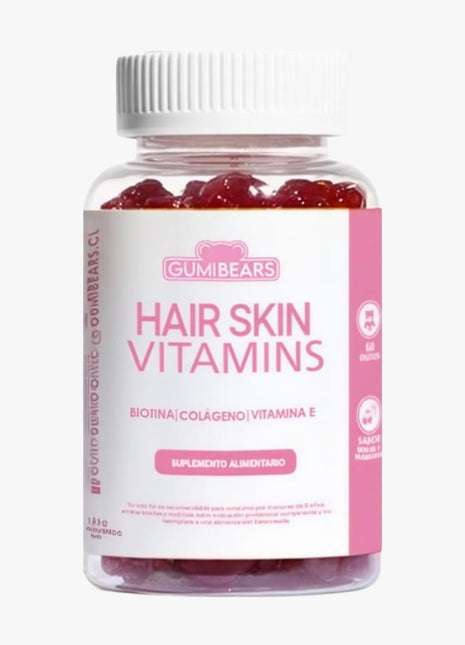 VITAMINAS HAIR & SKIN COLÁGENO - BIOTINA 1 UN - GUMIBEARS