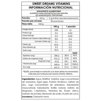 VITAMINAS SWEETDREAMS INDUCTOR DEL SUEÑO 1 MES - GUMIBEARS