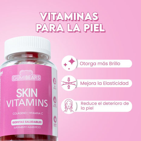 VITAMINAS SKIN COLÁGENO 1MES - GUMIBEARS - Desert Woman